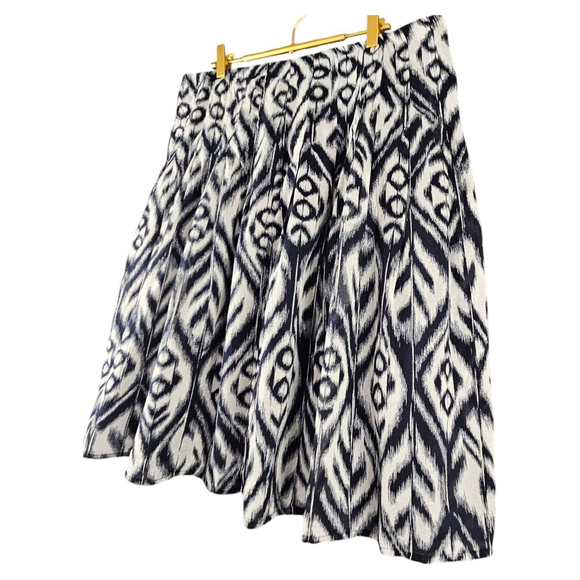 Jones New York Signature Lined Blue And White A-line Skirt Womens Size 14 - Picture 4 of 8